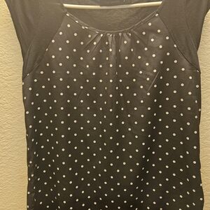 The Limited Black Polka Dot Cap Sleeve Camisole